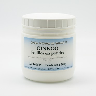 Ginkgo Biloba en poudre