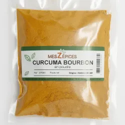 Curcuma bourbon de Madagascar en poudre - MesZépices - Achat, utilisation et recettes