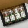 Coffret de 4 moulins de sels de couleur