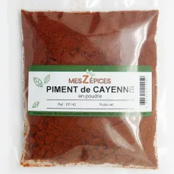 Piment extra fort dit "de Cayenne" en poudre - MesZépices - Achat, utilisation et recettes