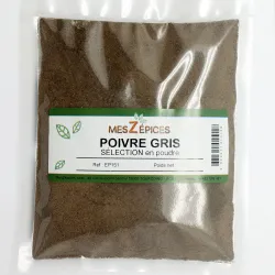 Poivre gris en poudre Sélection - MesZépices - Achat, utilisation et recettes