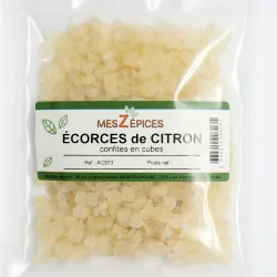 Écorces de citron confit en cubes - MesZépices - Achat, utilisations, recette