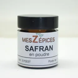 Safran en poudre - grade 1 - MesZépices - Achat, utilisation et recettes