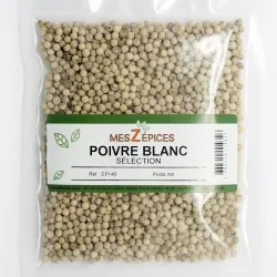 Poivre blanc en grains Sélection - MesZépices - Achat, utilisation et recettes